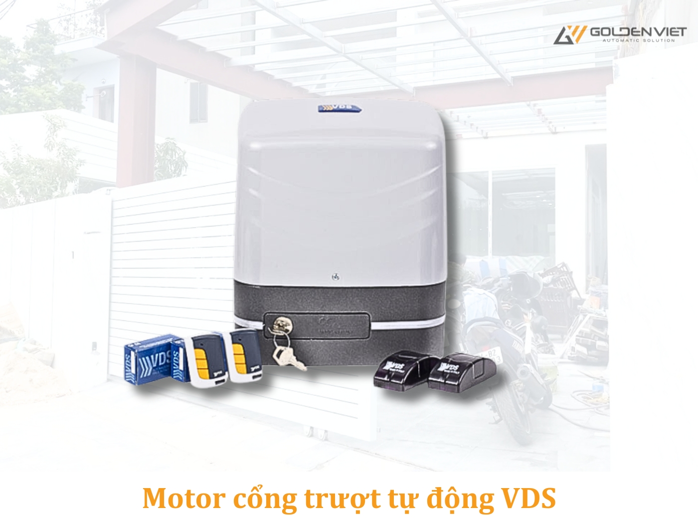 Lắp đặt motor cổng trượt VDS 100 – Tiện nghi và an toàn