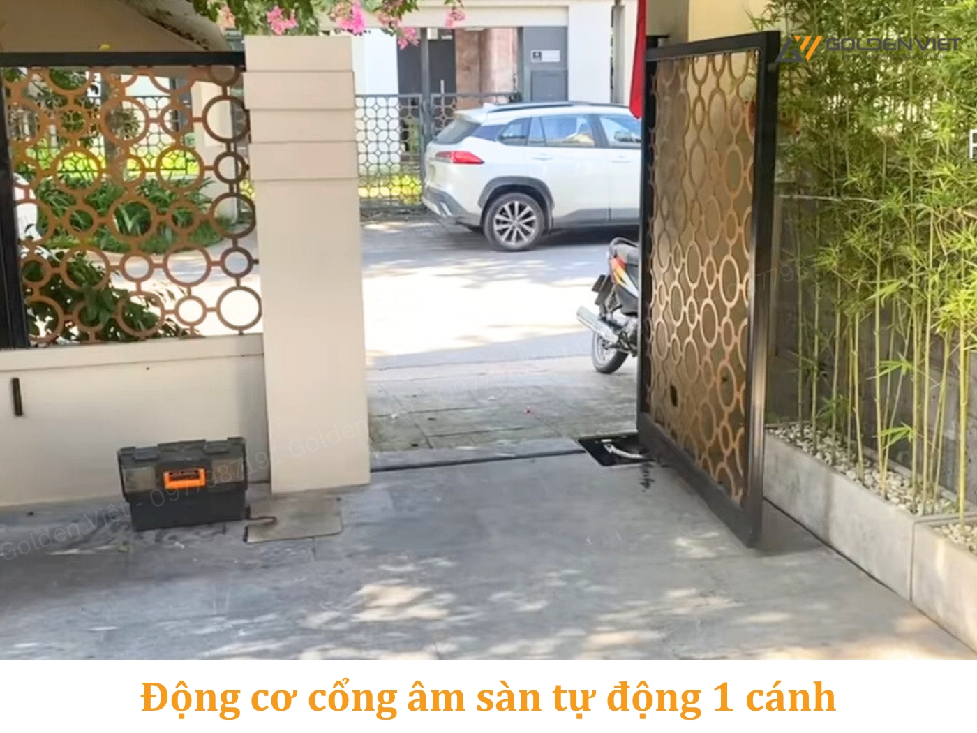 Tăng cường an ninh với cổng tự động âm sàn 1 cánh 