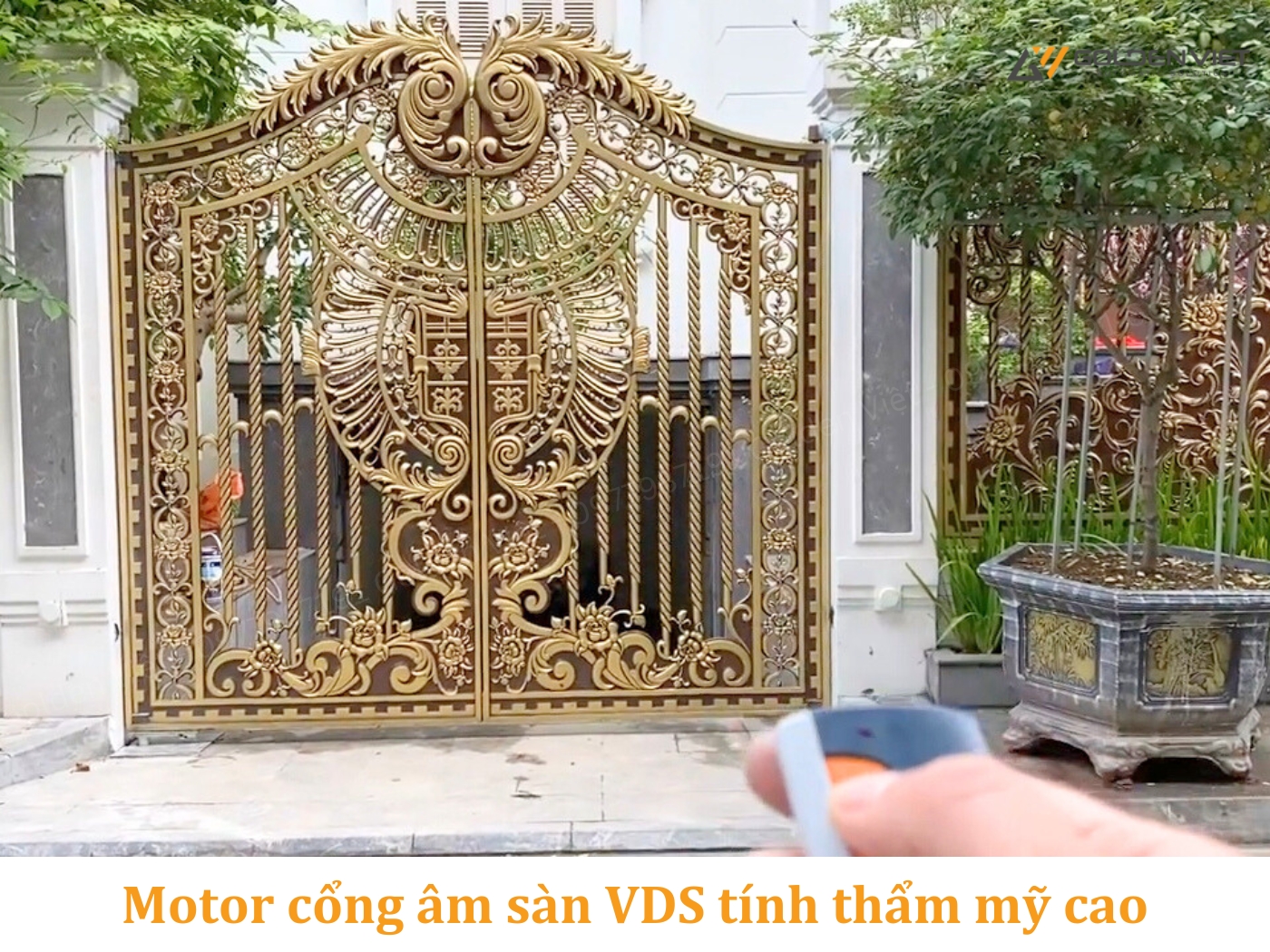 Động cơ cổng âm sàn VDS cho cổng nhôm đúc