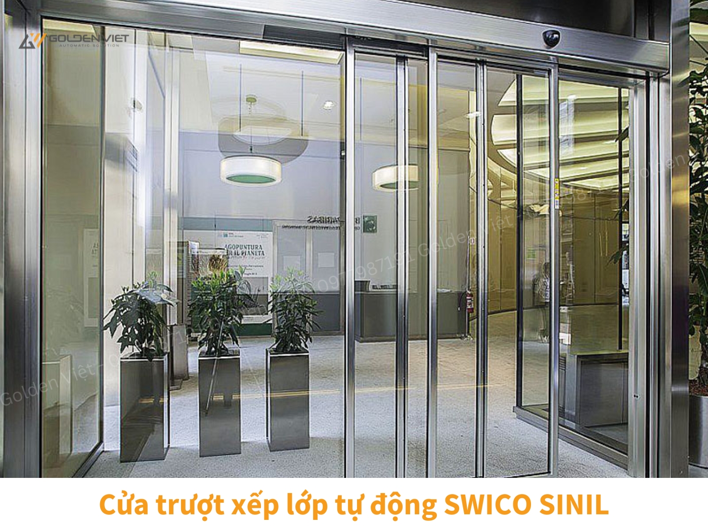 Cửa trượt xếp lớp tự động SWICO SINIL