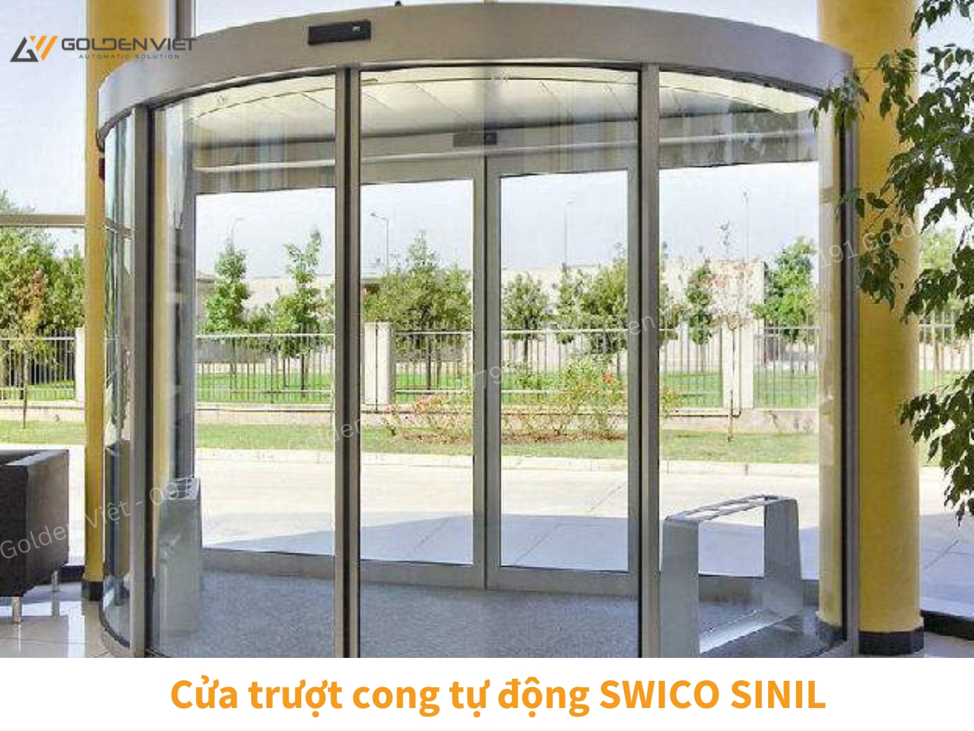 Cửa trượt cong tự động SWICO SINIL 