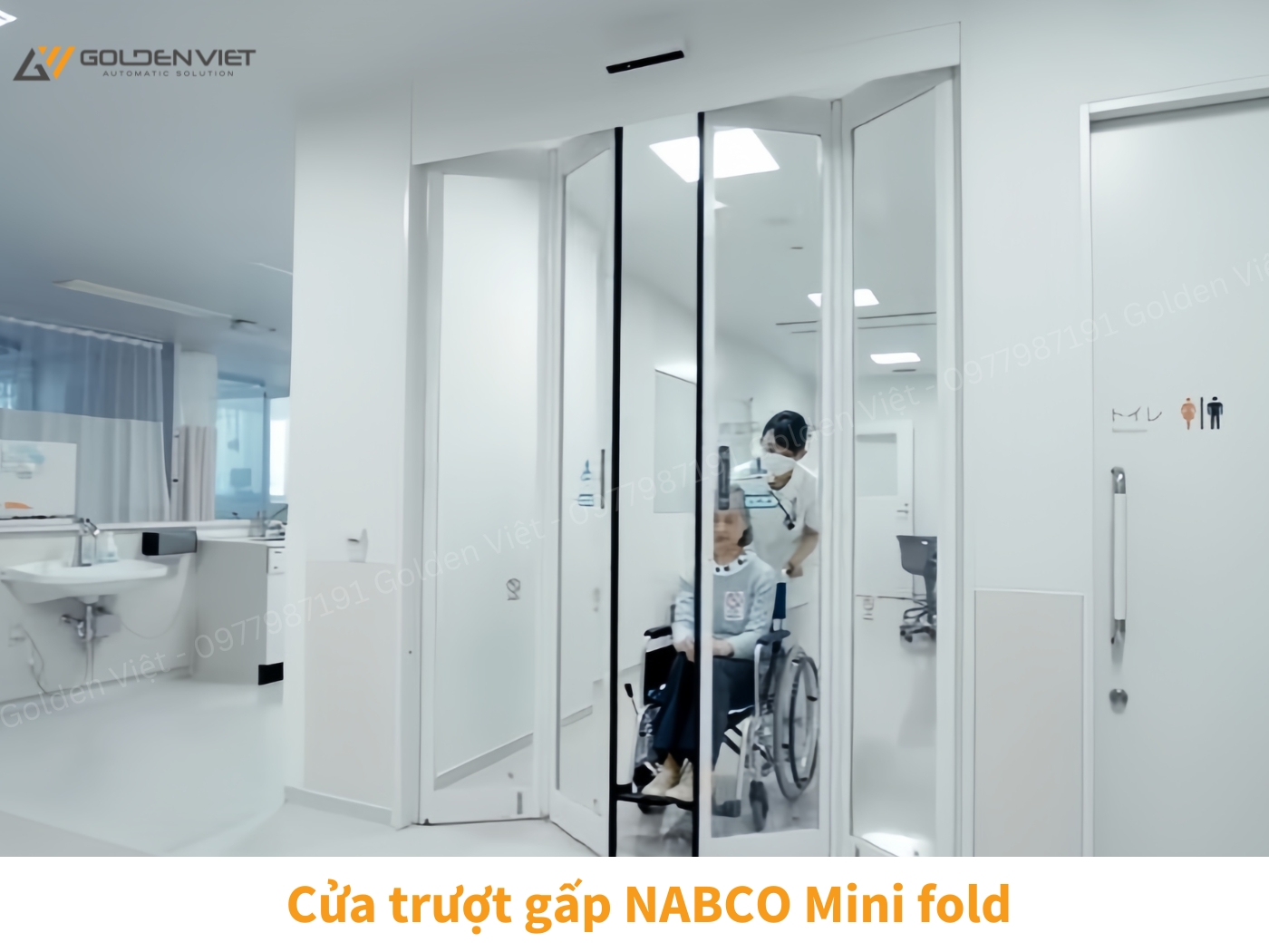 Cửa mở trượt gấp NABCO Mini fold