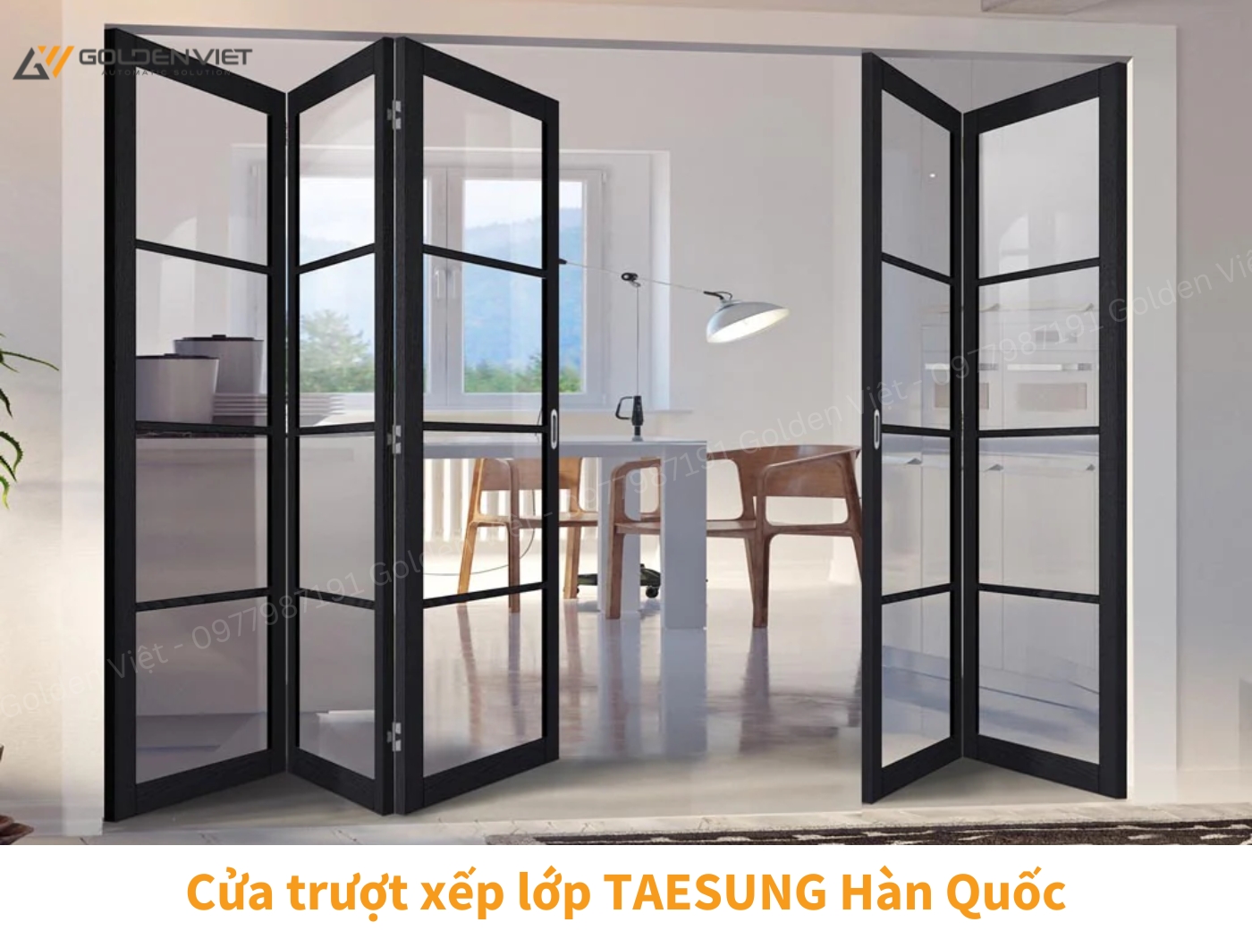 Cửa trượt gấp TAESUNG Hàn Quốc