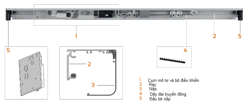 Cửa tự động BFT VISTA SL A100R Smart