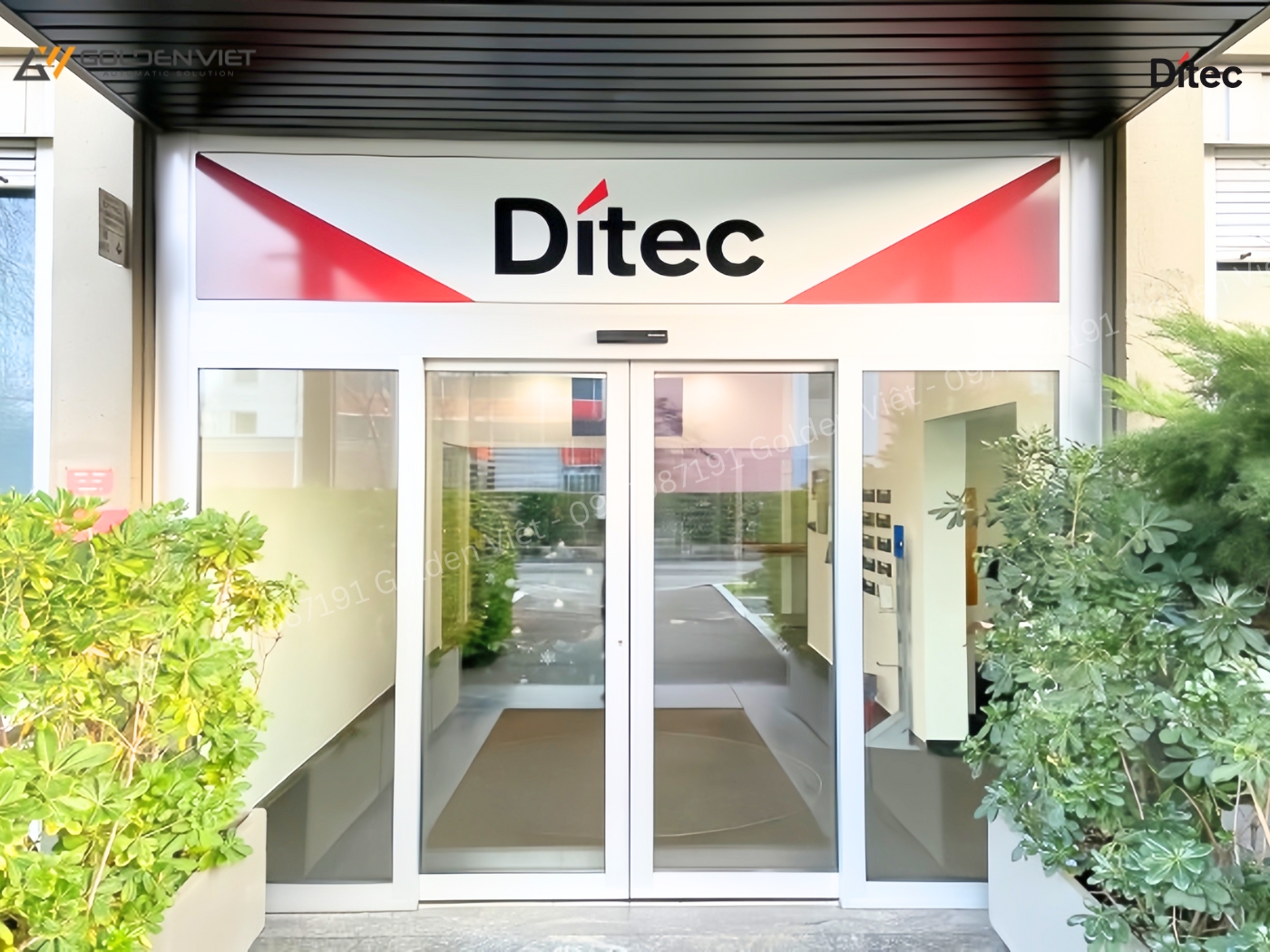 Ditec cung cấp cửa tự động sản xuất theo công nghệ của Ý