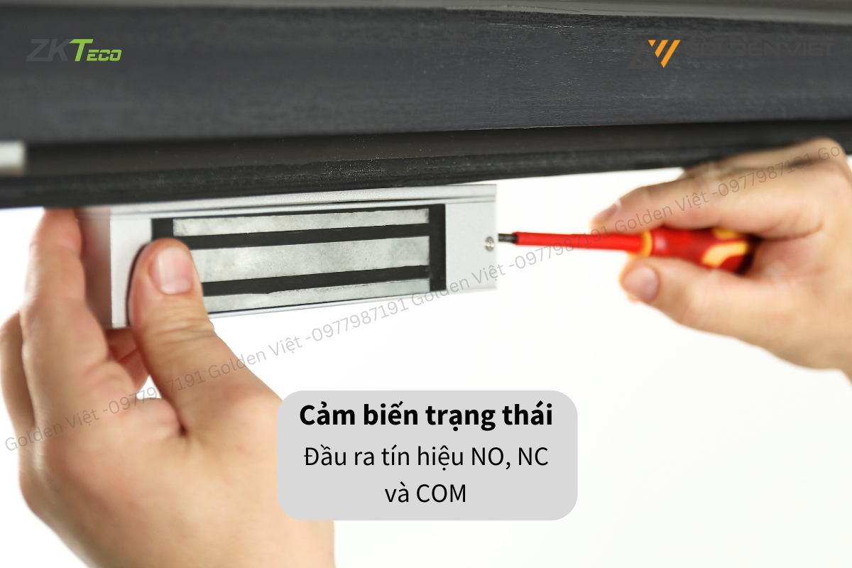 Khóa điện LM-1805 được tích hợp đầu ra tín hiệu NO, NC và COM