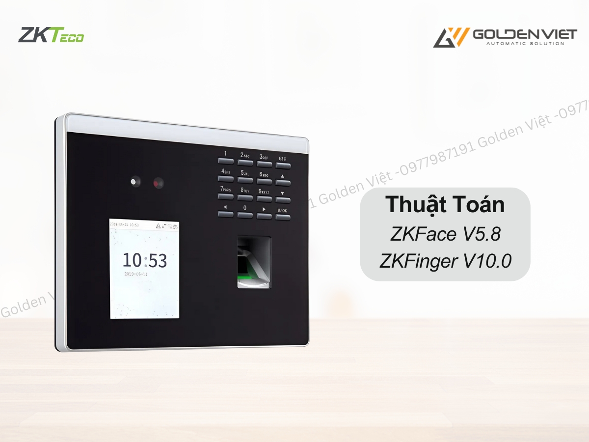 Máy chấm công khuôn mặt ZKteco MB53VL sử dụng các thuật toán hiện đại