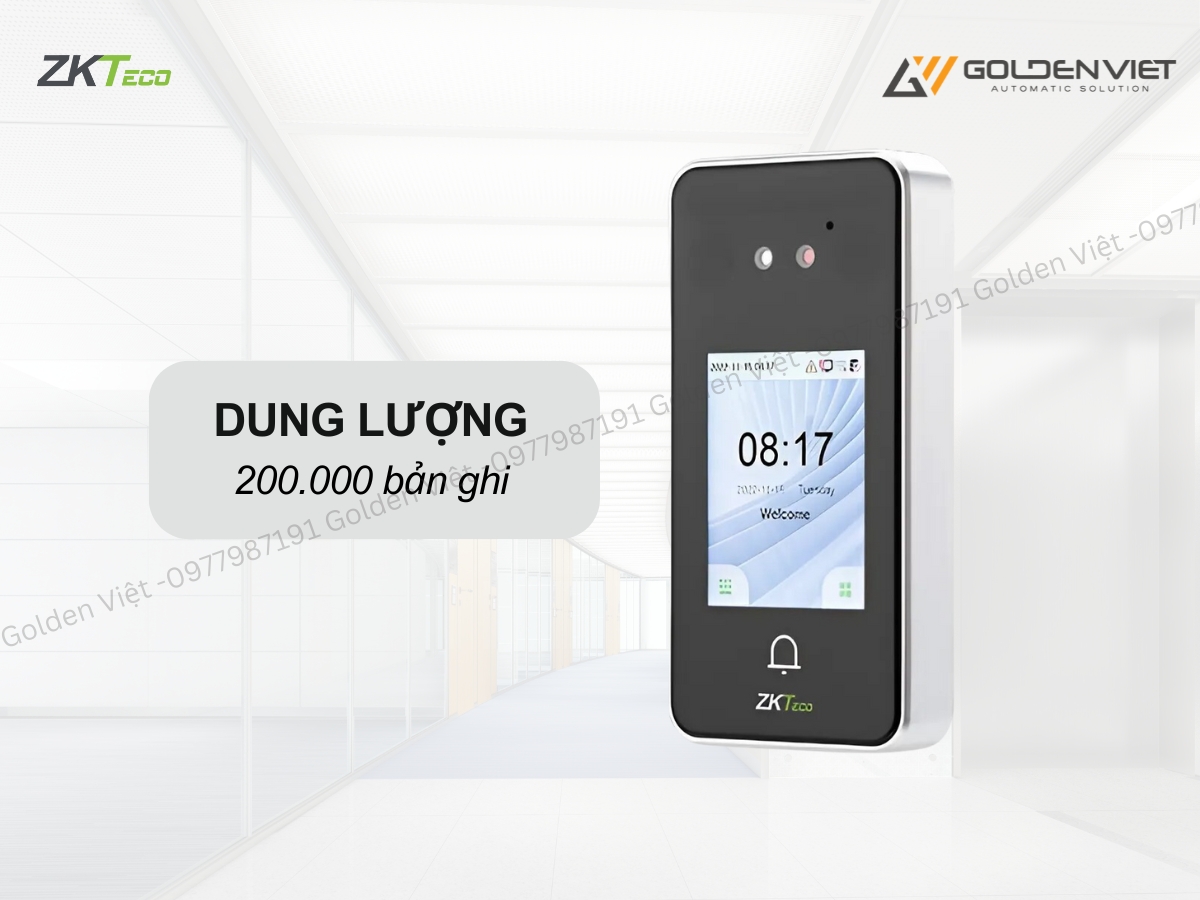 Máy chấm công ZKteco V3L-Lite có khả năng ghi 200.000 lần chấm công