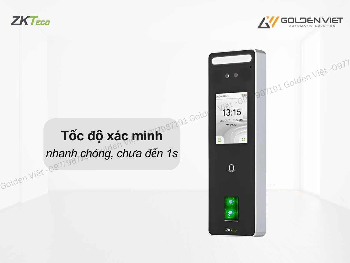 Máy chấm công ZKteco Speed V3L có tốc độ xác minh nhanh chóng