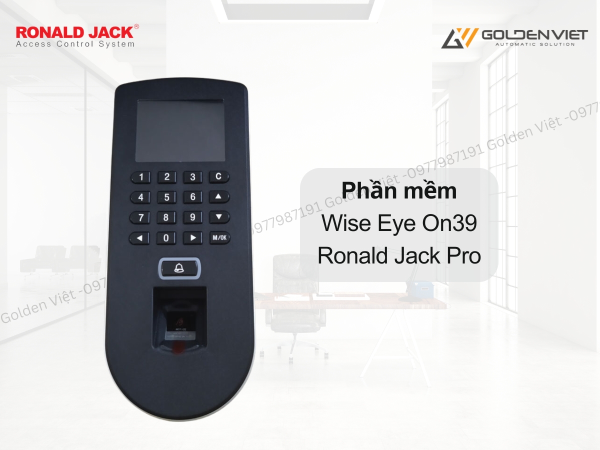 Máy chấm công Ronald Jack F19 được tích hợp phần mềm Wise Eye On39, Ronald Jack Pro