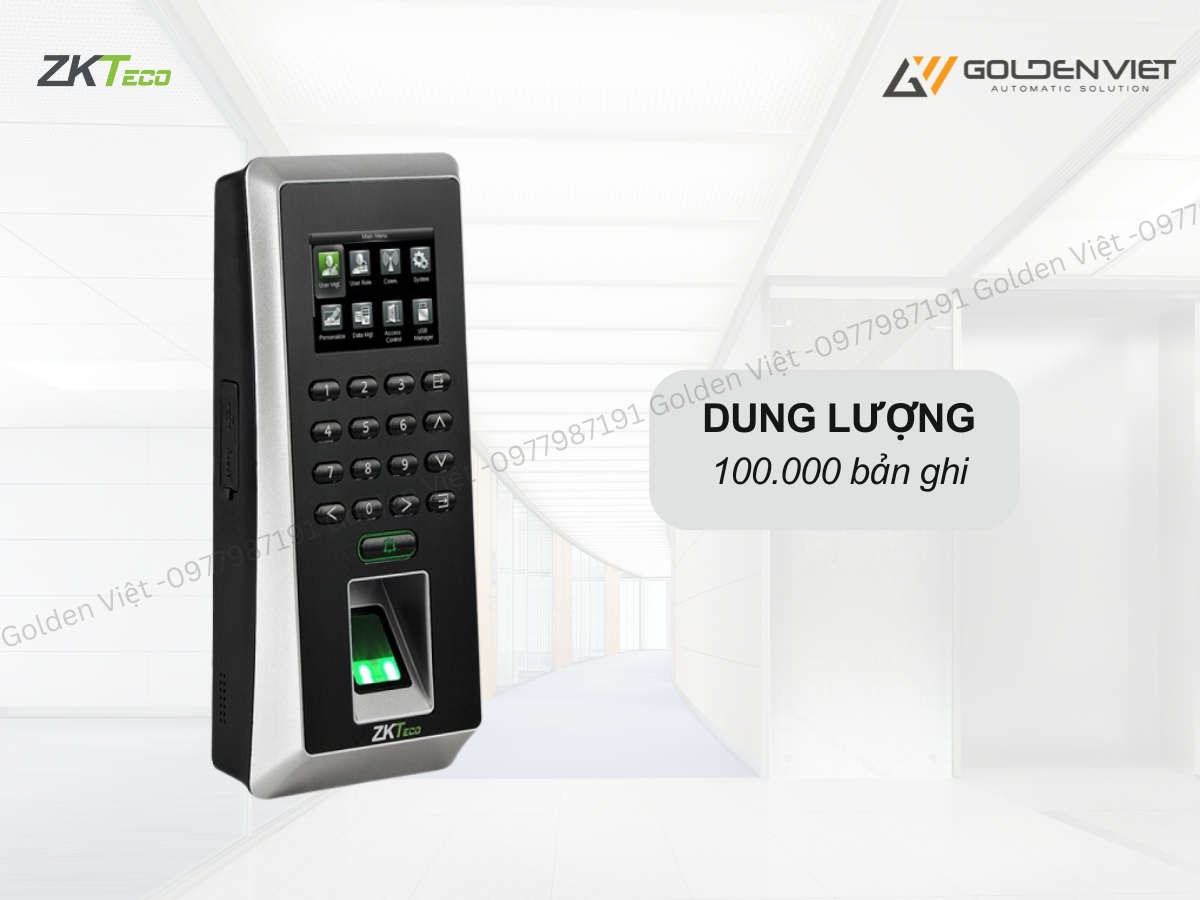 ZKteco F21 Lite thẻ cảm ứng có dung lượng bộ nhớ lớn