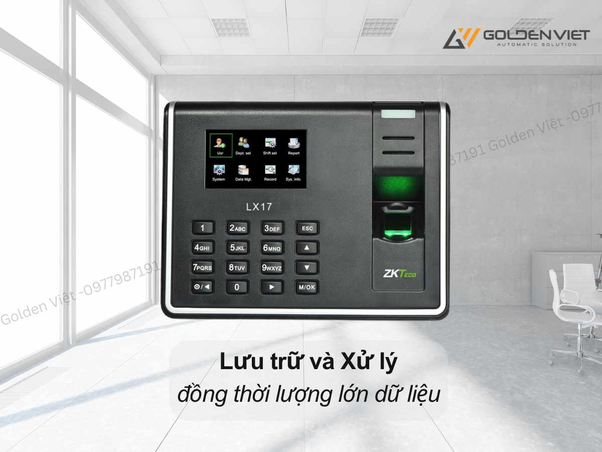 Máy chấm công vân tay ZKteco LX17 được tích hợp nhiều tính năng khác nhau