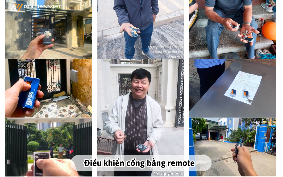 Điều khiển cổng tự động bằng remote 