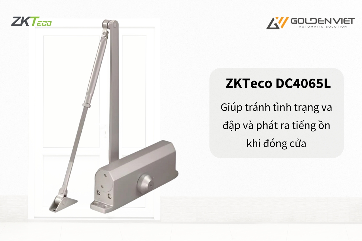 Tay co cửa Zkteco DC4065L giúp tránh tình trạng va đập và phát ra tiếng ồn khi đóng cửa