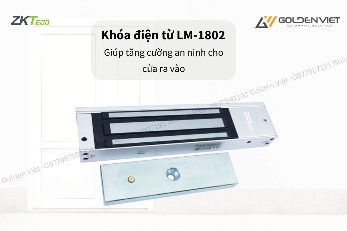 Khóa điện từ LM-1802 giúp tăng cường an ninh cho cửa ra vào