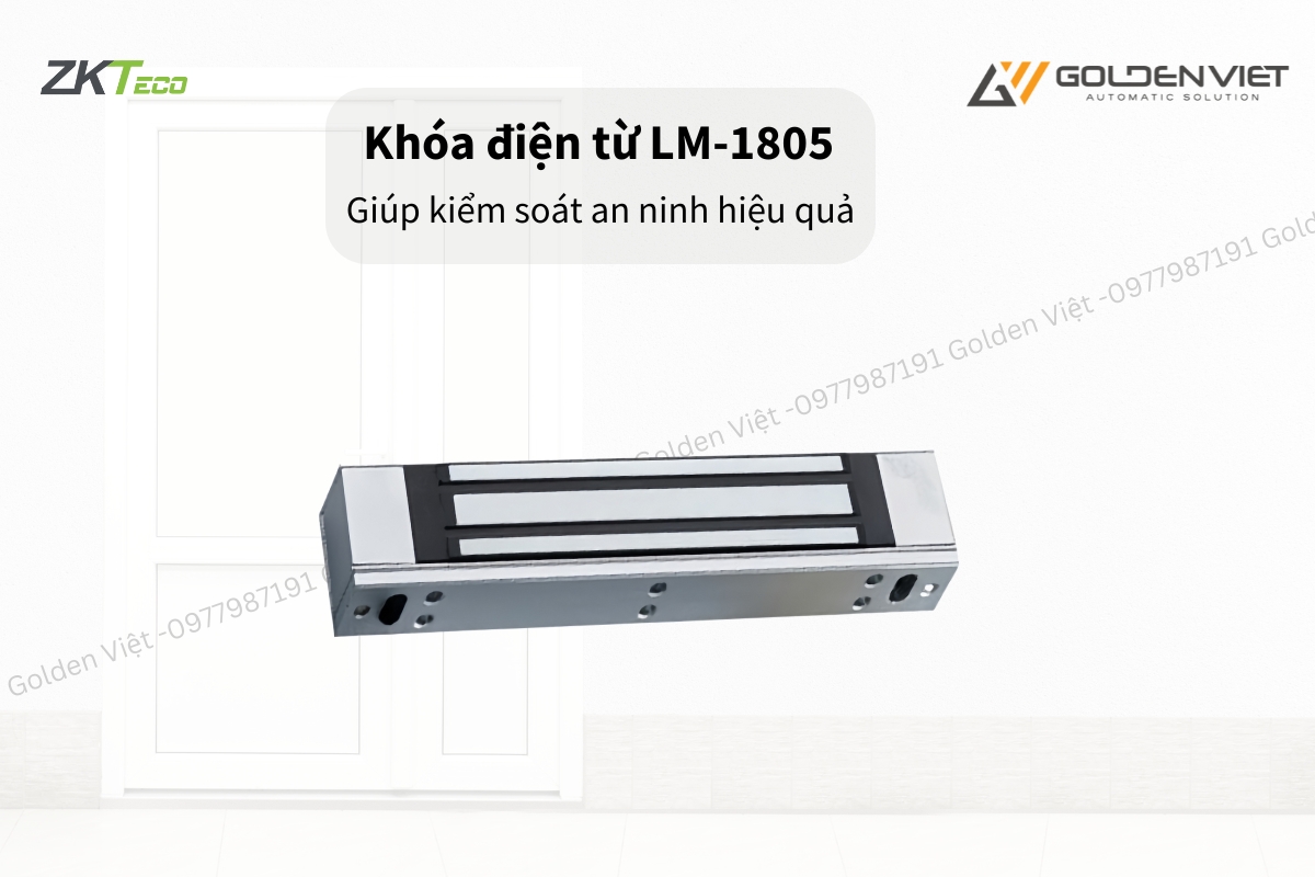 Khóa điện từ LM-1805 giúp kiểm soát an ninh hiệu quả