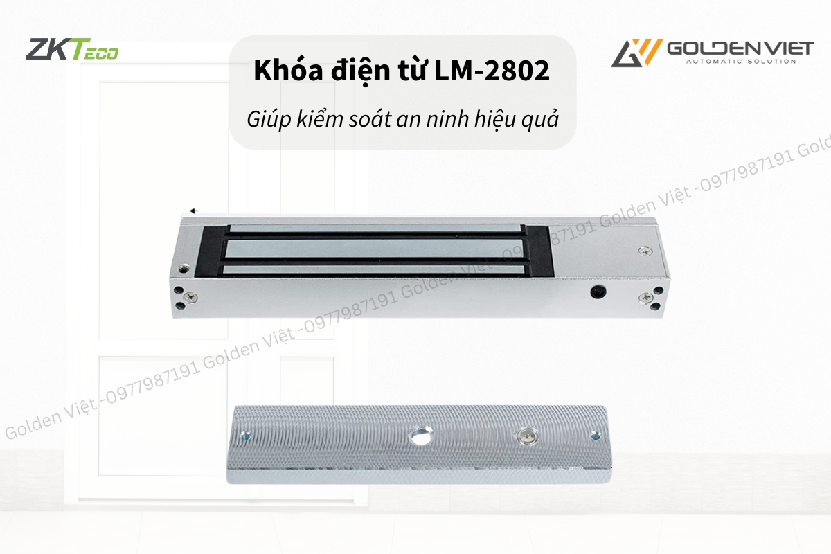 Khóa điện từ LM-2805 giúp kiểm soát an ninh hiệu quả