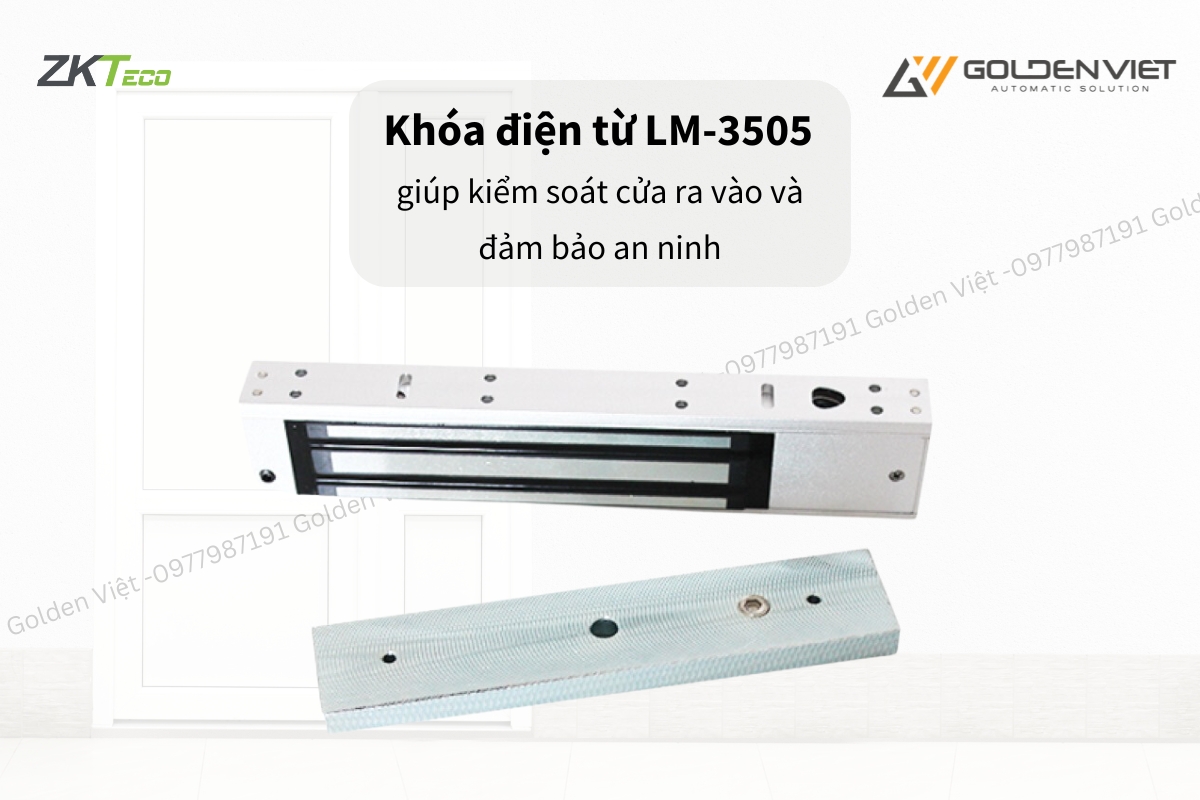 Khóa điện từ LM-3505 giúp kiểm soát cửa ra vào