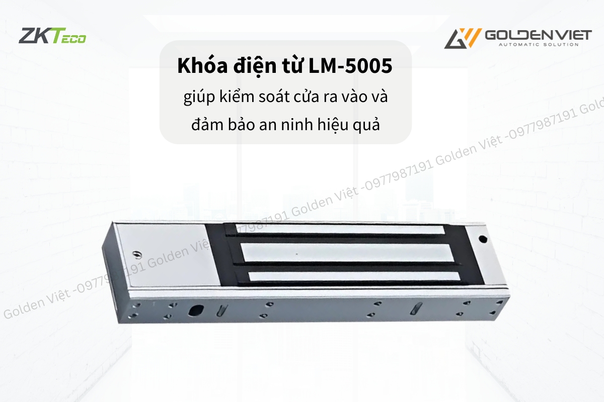 Khóa điện từ LM-5005 giúp kiểm soát cửa ra vào hiệu quả