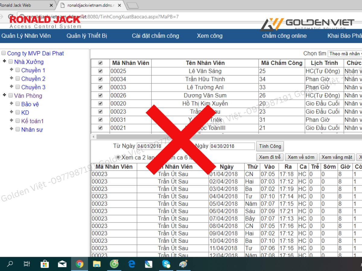 Phần mềm không xuất được file excel