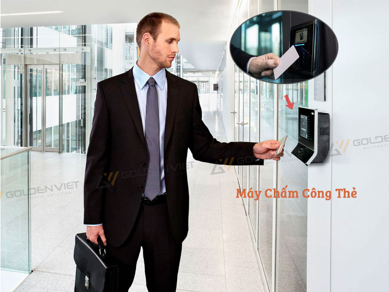 Hình ảnh máy chấm công quẹt thẻ 