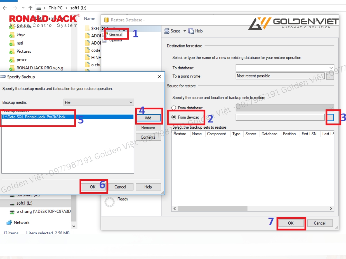 Tải file “Data SQL Ronald Jack Pro2k8.bak” lên