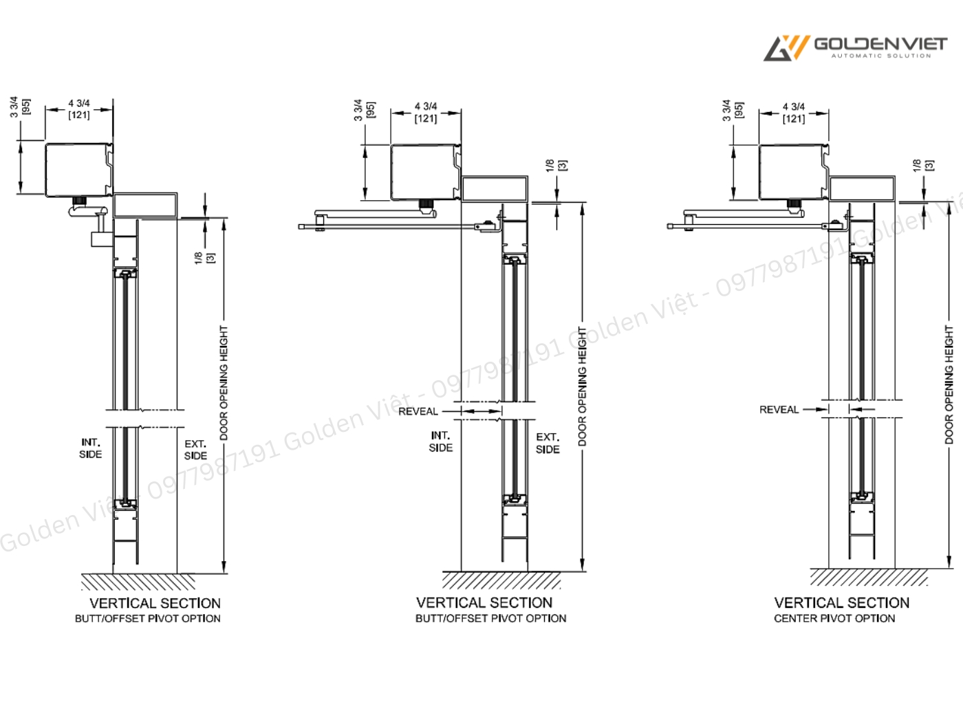 Thông số của cửa mở cánh tự động NABCO GT20A