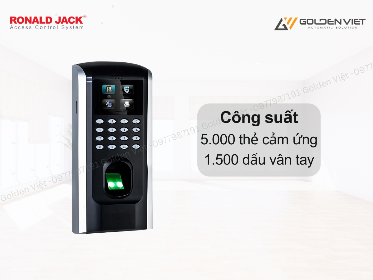 Máy chấm công thẻ từ cảm ứng Ronald Jack SF200 có thể nhận diện 5.000 thẻ