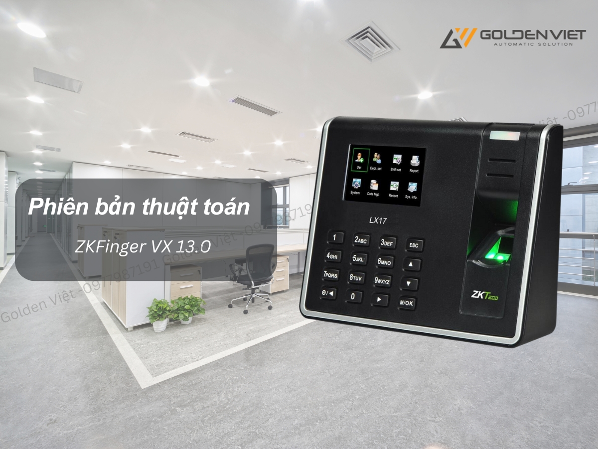 Phiên bản thuật toán của máy chấm công vân tay ZKteco LX17 là ZKFinger VX 13.0