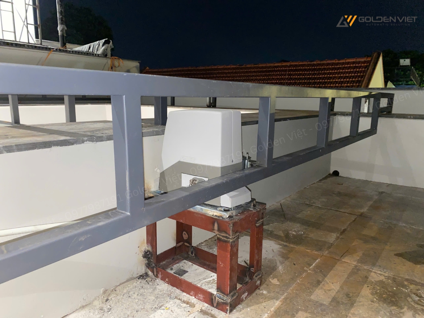 Thi công lắp đặt giếng trời tự động tại Yên Villa, Nam Định